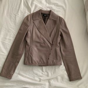 HUGO BOSS Leather Blazer